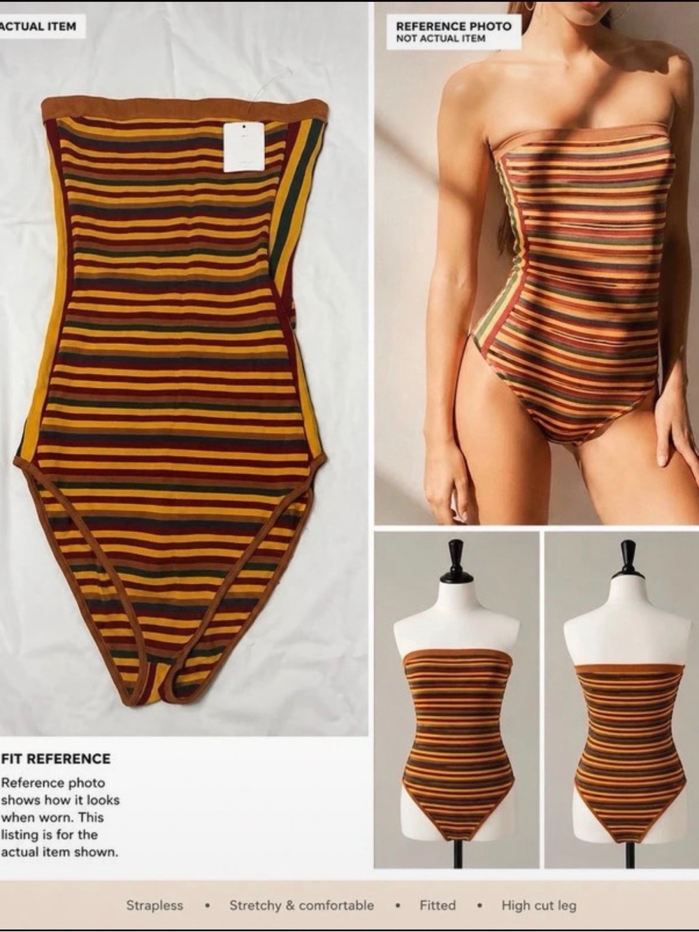 Out from under urban outfitters retro colors bodysuit - Picture 4 of 7
